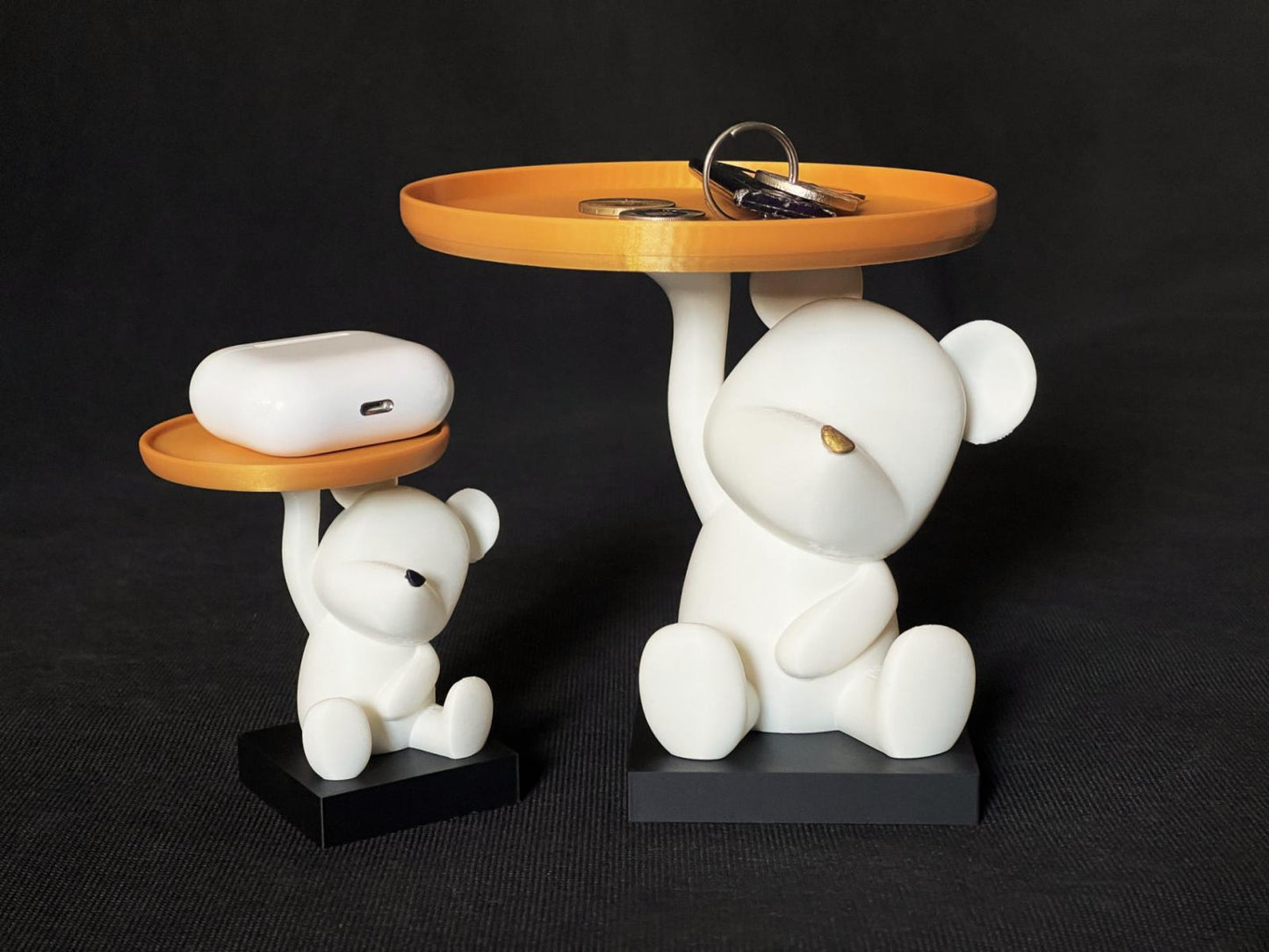 Ornament ursulet cu tăvița pentru depozitare