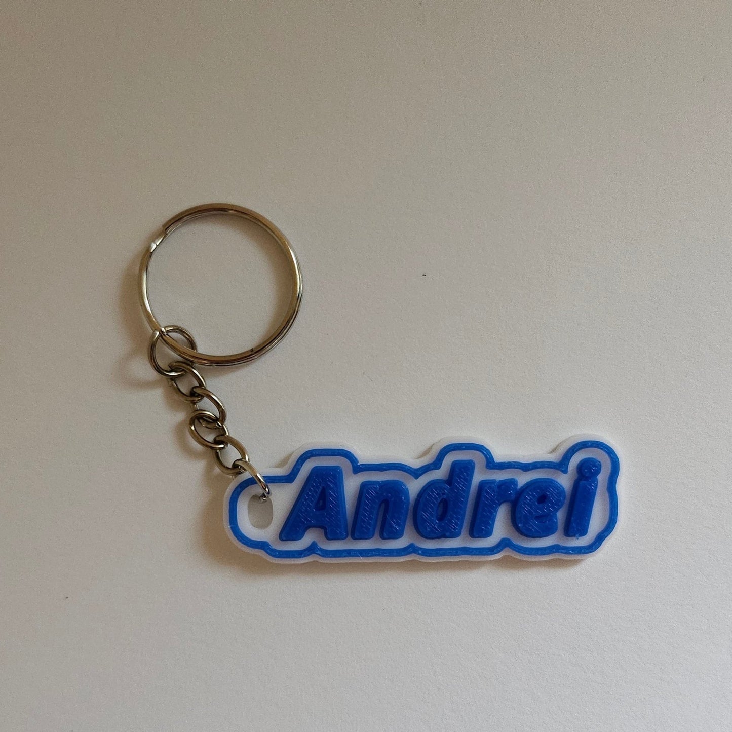 Breloc Personalizat cu Nume Colorat 3D