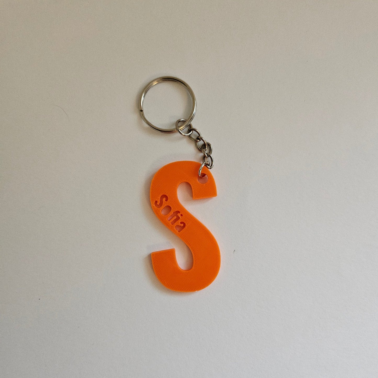 Breloc Personalizat cu Inițială 3D