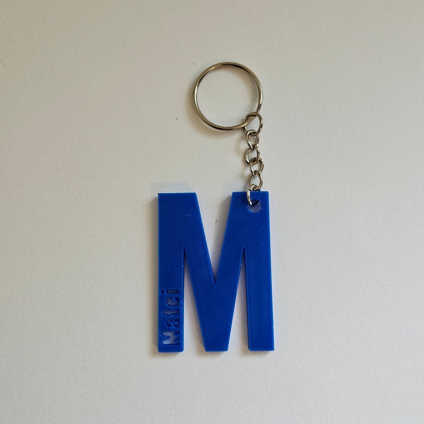 Breloc Personalizat cu Inițială 3D