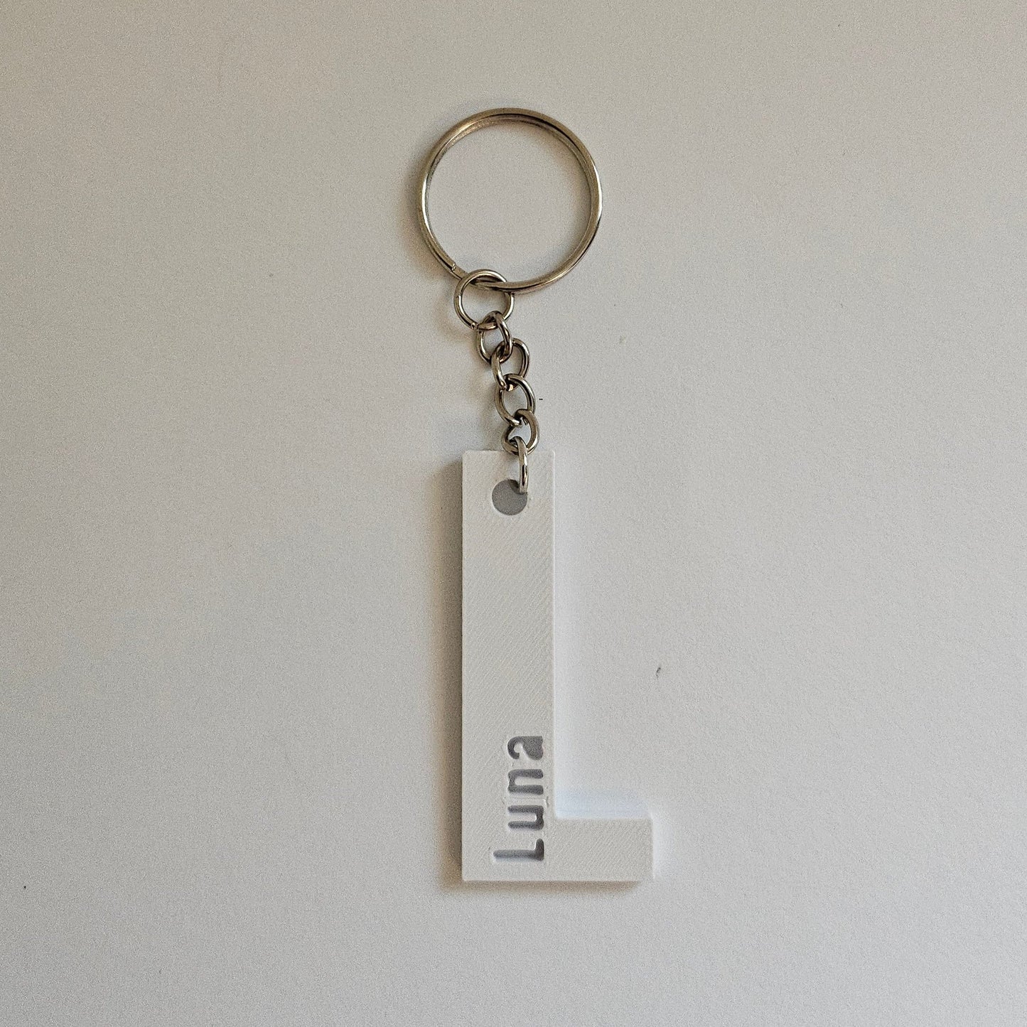 Breloc Personalizat cu Inițială 3D