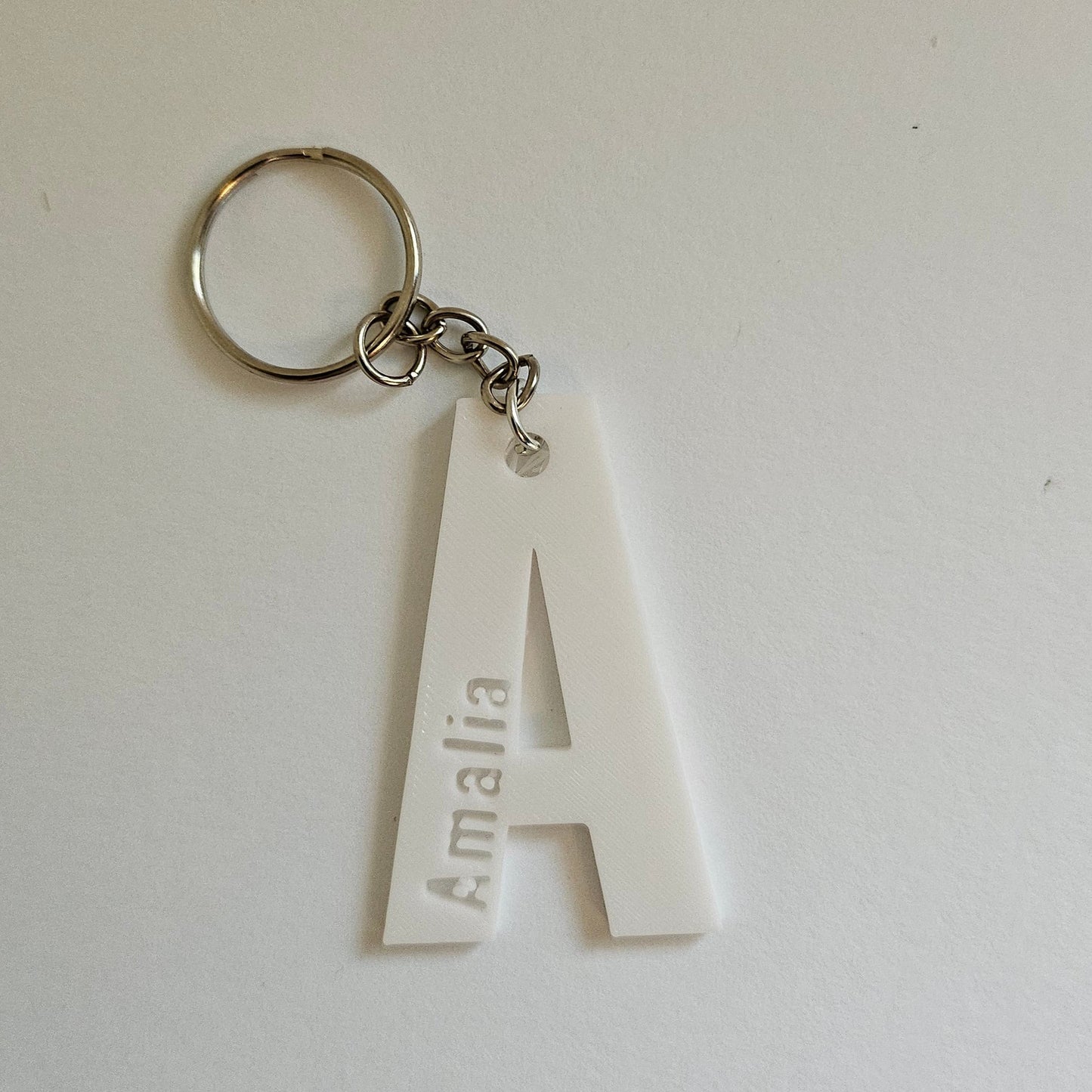 Breloc Personalizat cu Inițială 3D