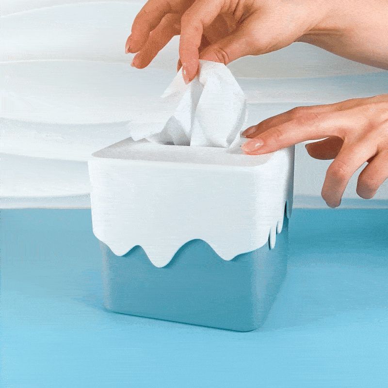 Suport pentru șervețele cu design de desert în două dimensiuni