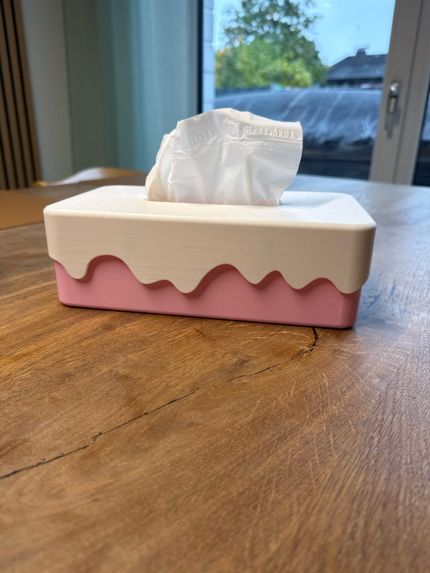 Suport pentru șervețele cu design de desert în două dimensiuni