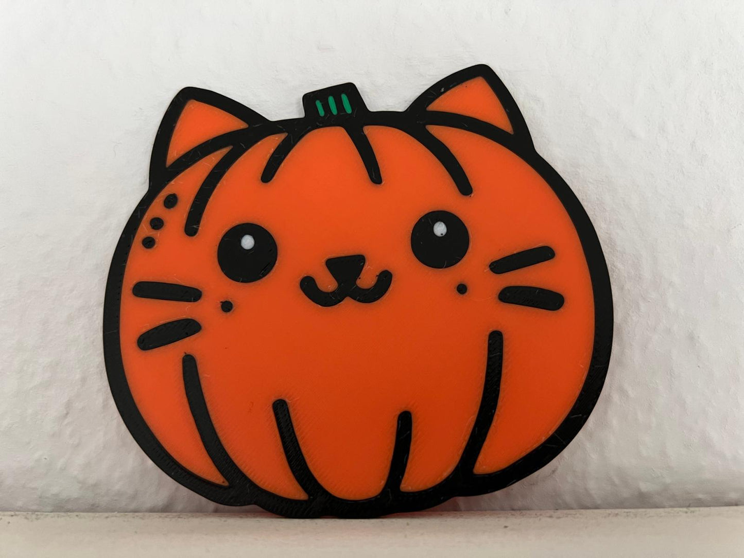 Decorațiune Halloween Pisica-Dovleac 9.7cm - Model Catkin