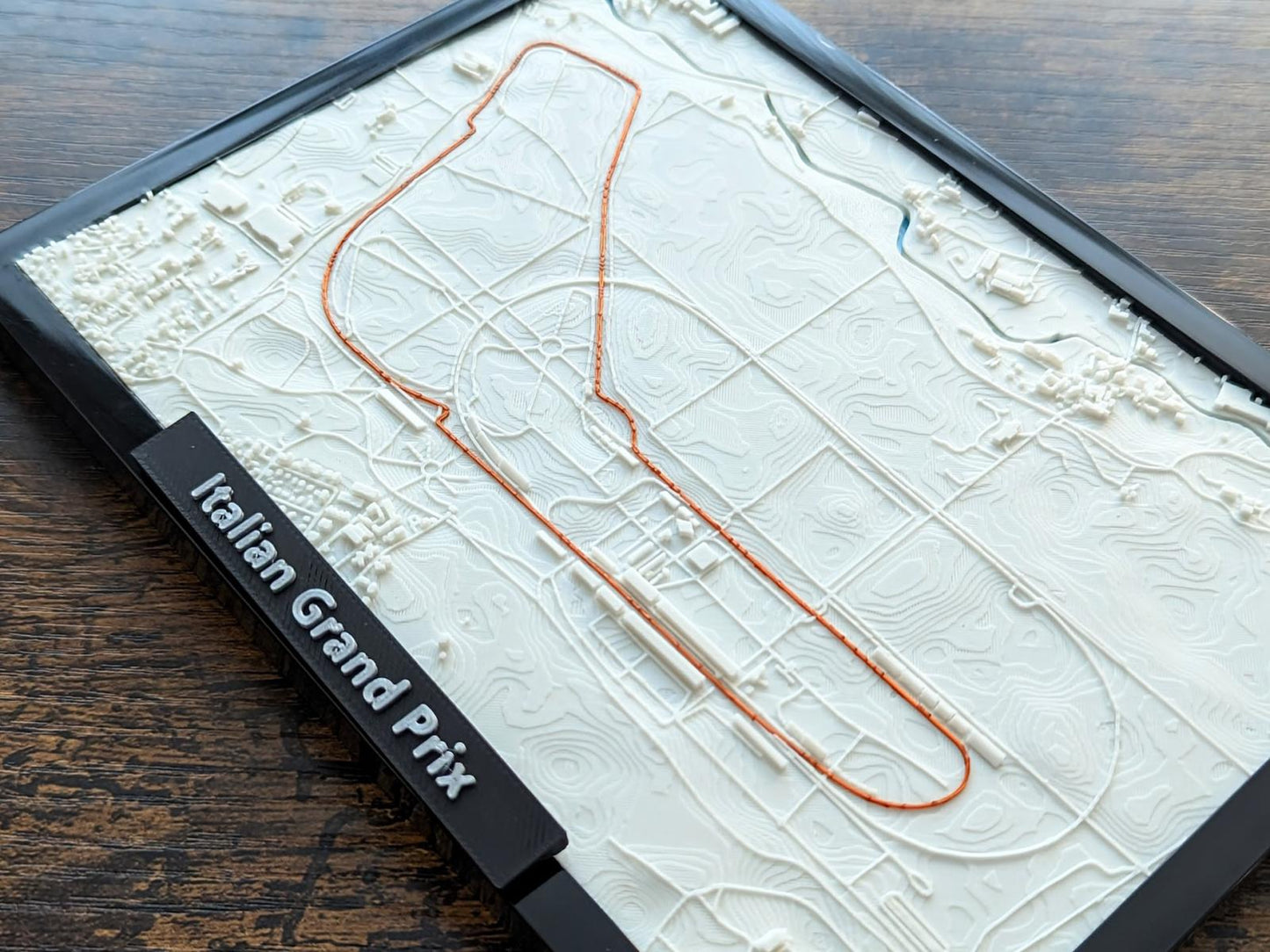 Miniatură Circuit F1 in relief, Monza, Italia