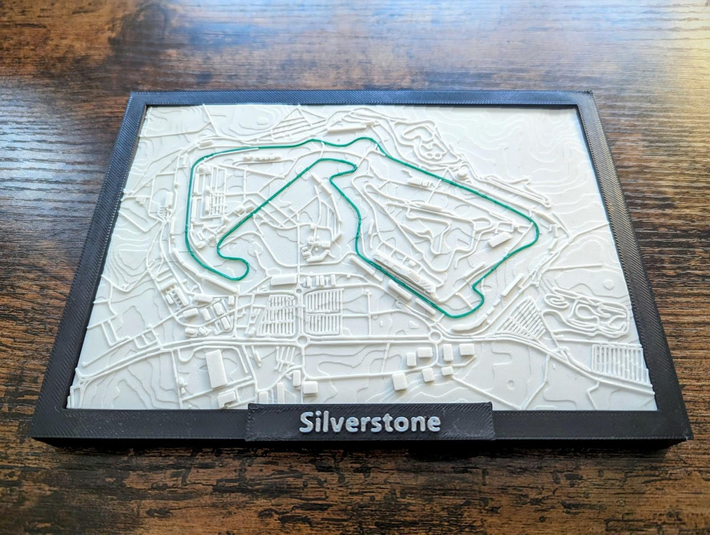 Miniatură Circuit F1 in relief, Silverstone Anglia (ediție F1)