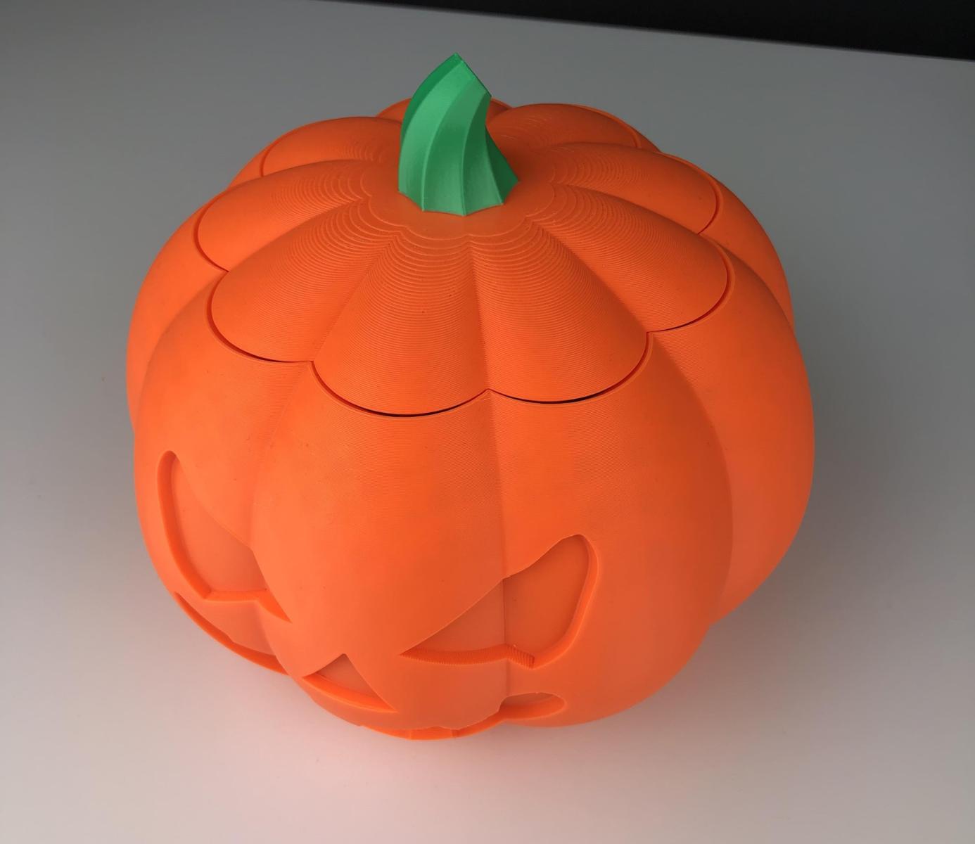 Coș pentru Dulciuri Halloween, Model Dovleac, Portocaliu