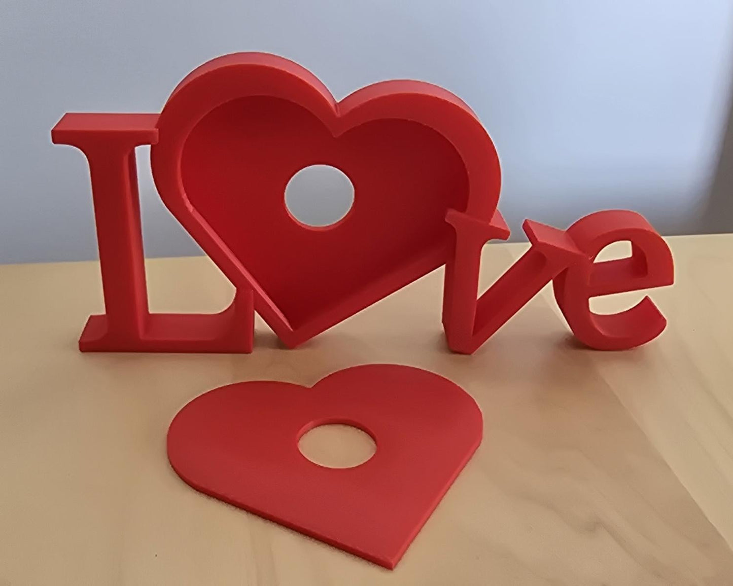 Ramă Foto 3D Love, Ziua Îndrăgostiților, Roșu