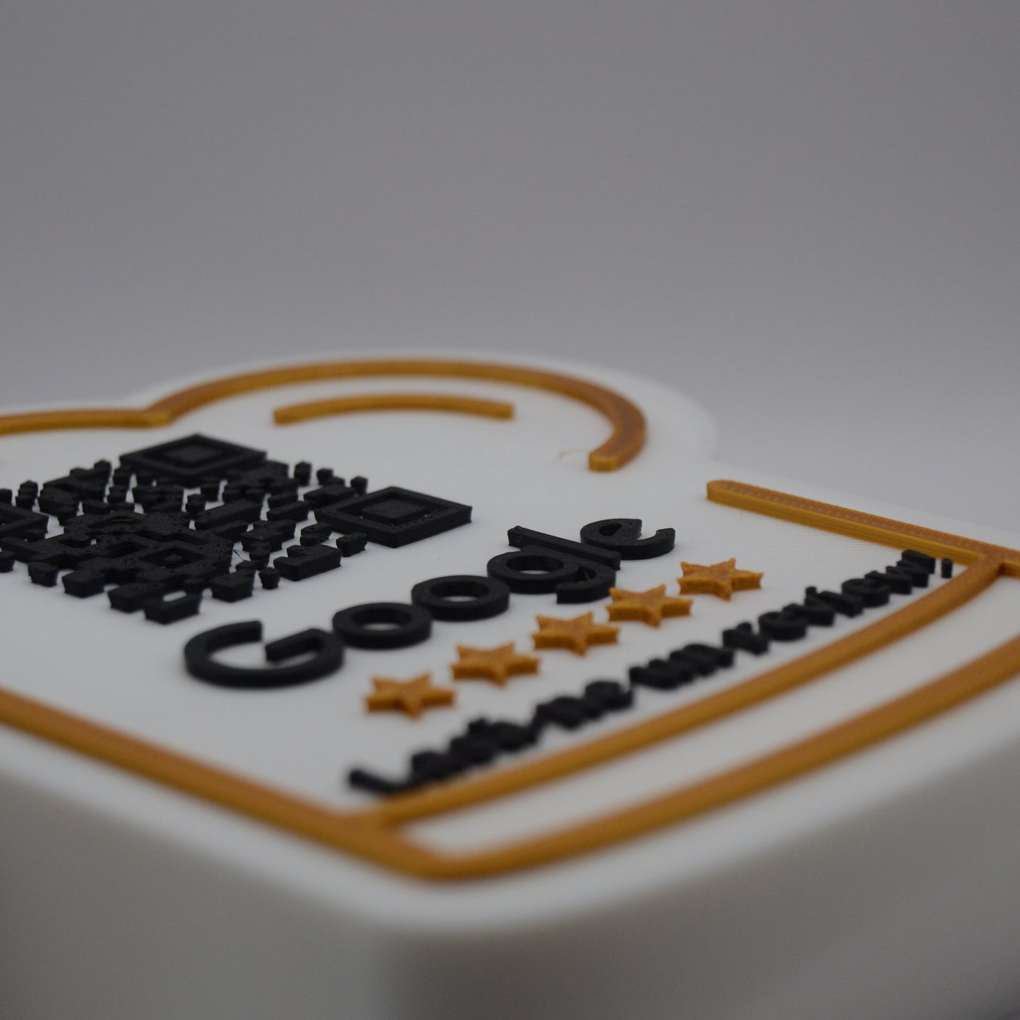Stand cu cod QR pentru recenzii Google, model Bucătar, cu NFC integrat
