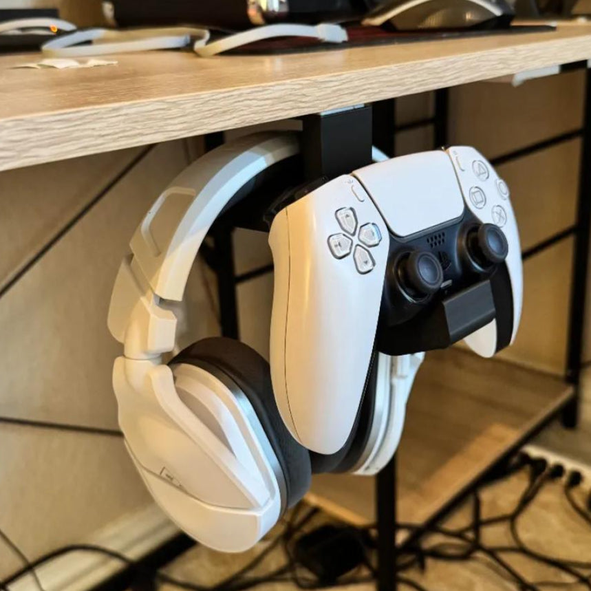 Suport Birou pentru Controller și Căști PS5, Imprimat 3D