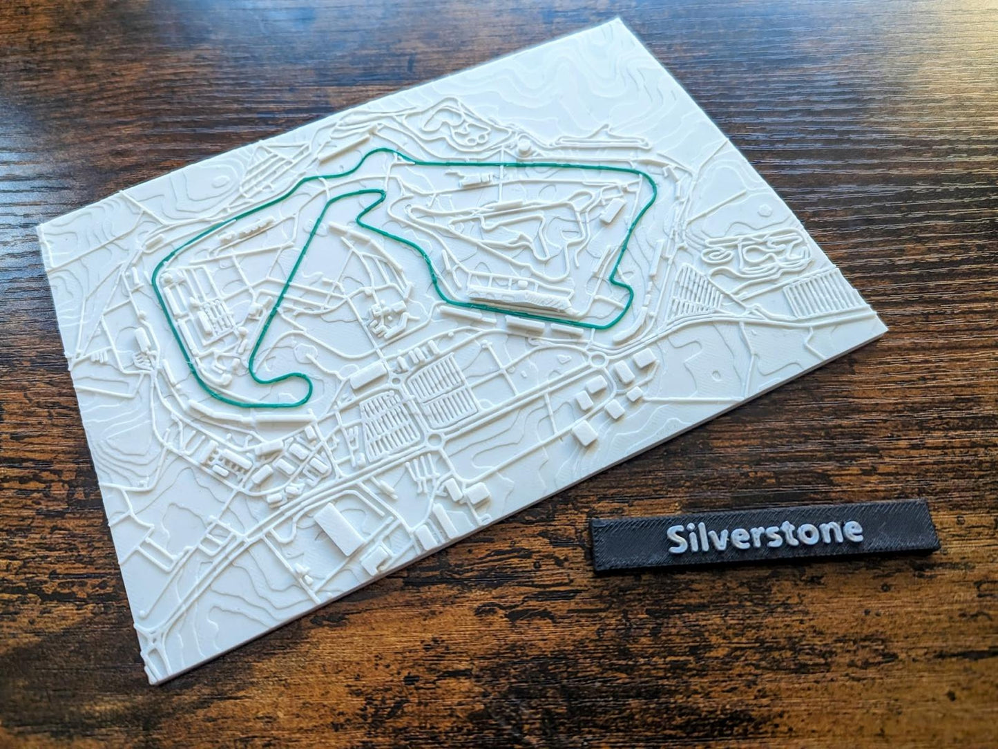 Miniatură Circuit F1 in relief, Silverstone Anglia (ediție F1)