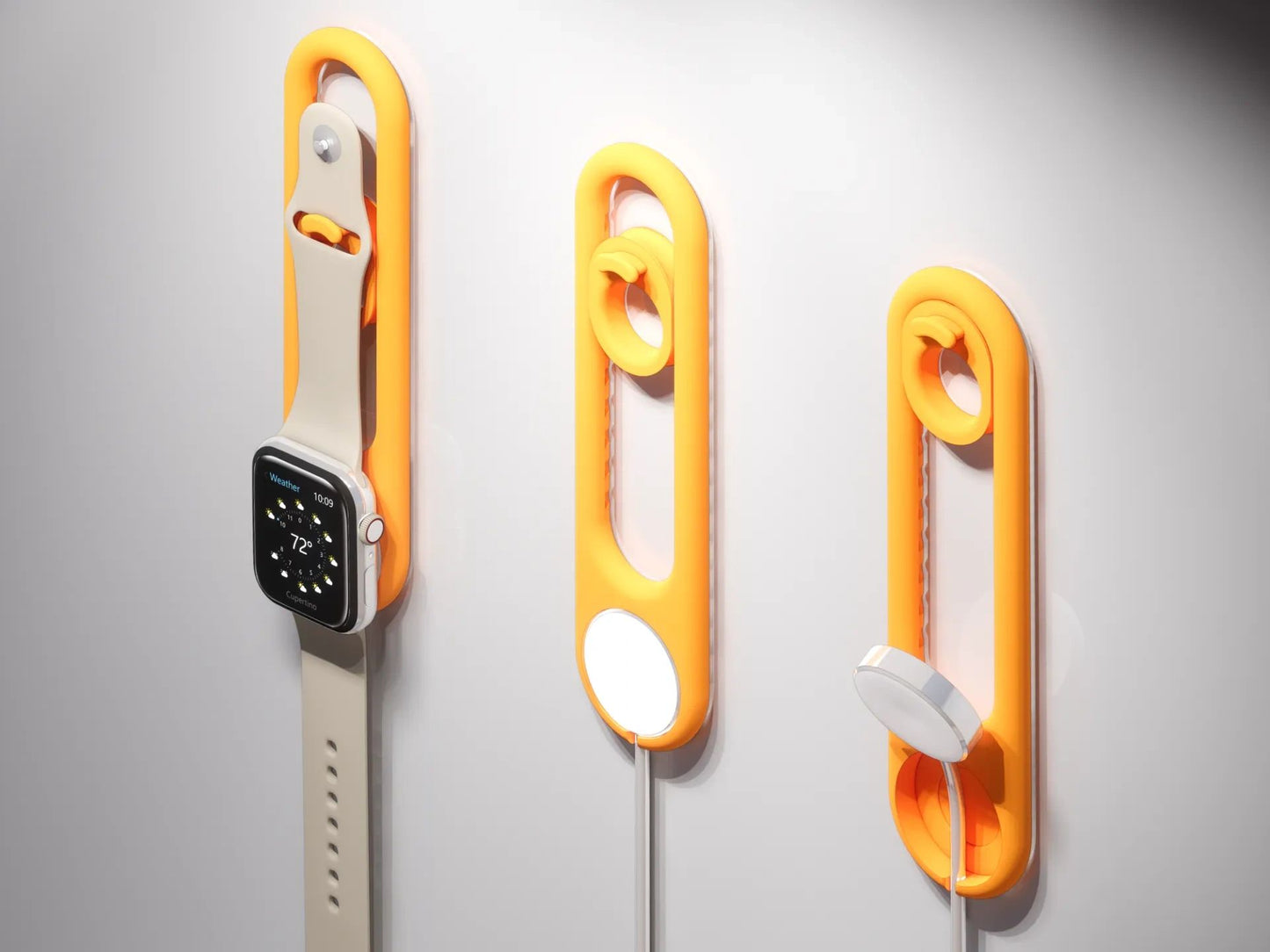 Suport de perete pentru încărcare Apple Watch, cu agățătoare reglabilă