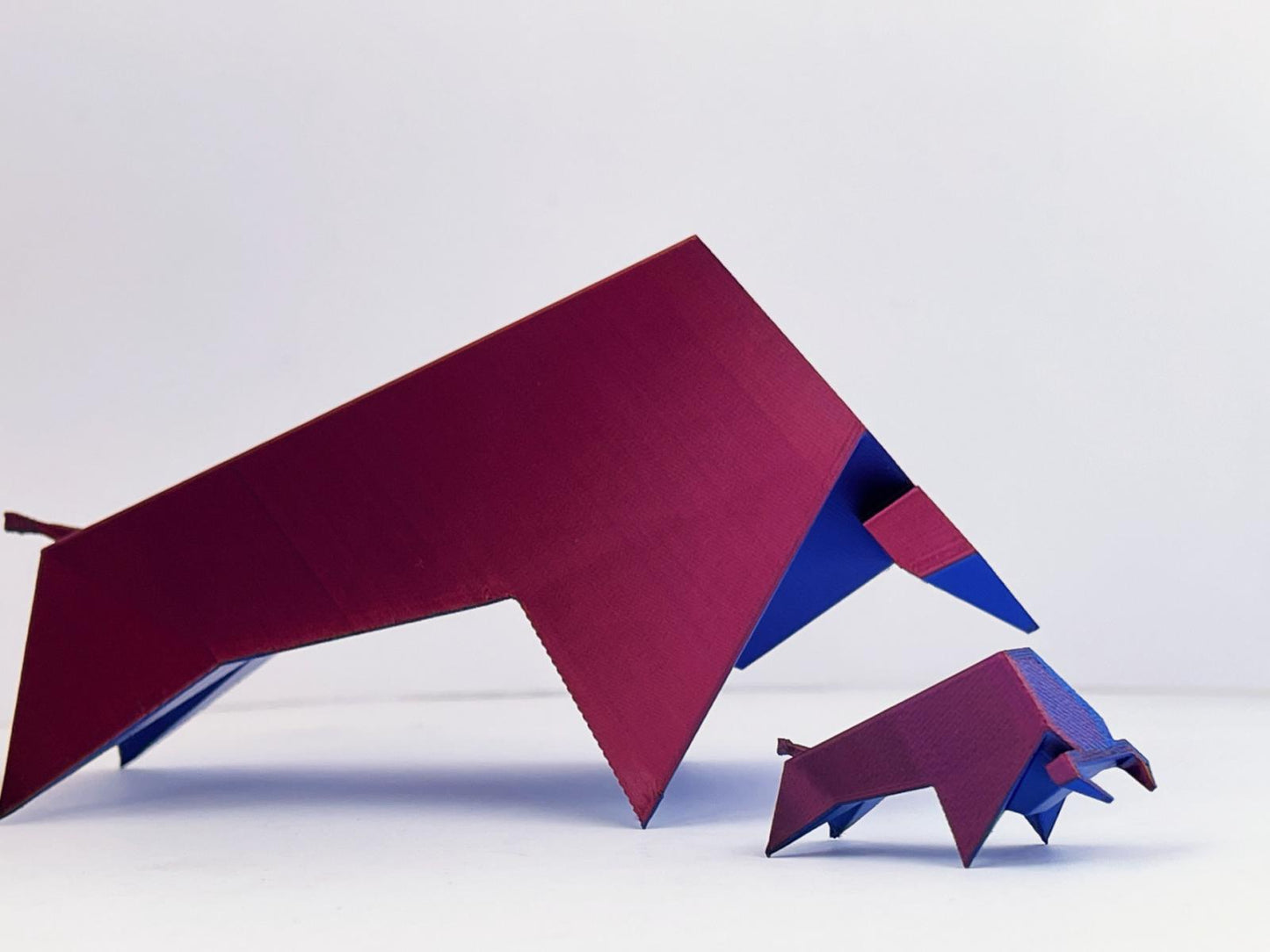 Ornament geometric taur, imprimat 3D
