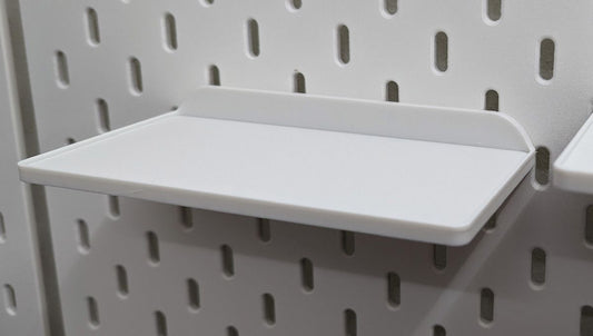 Poliță practică pentru panou Skadis IKEA, 16cm x 8cm – Suport compact și sigur