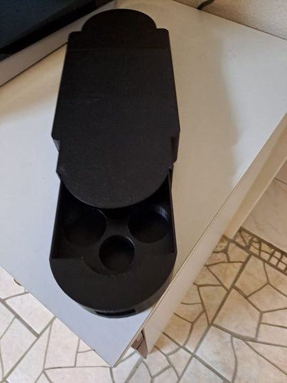 Cutie compactă pentru capsule Nespresso cu sertar sub cafetieră