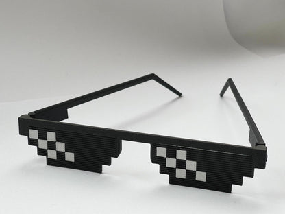 Ochelari thug life pliabili - stil pixelat emblematic