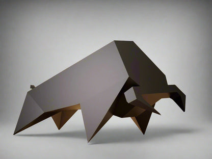 Ornament geometric taur, imprimat 3D