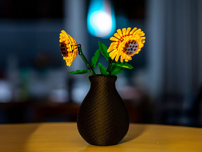 Vază decorativă pentru flori de construcție – model pentru set floarea-soarelui 40524