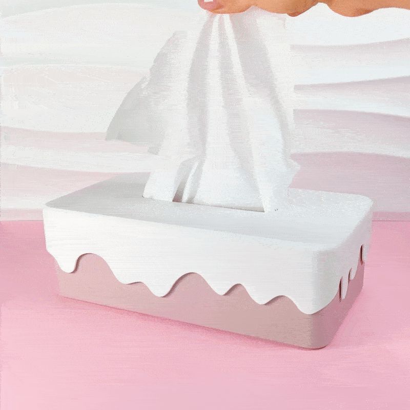 Suport pentru șervețele cu design de desert în două dimensiuni