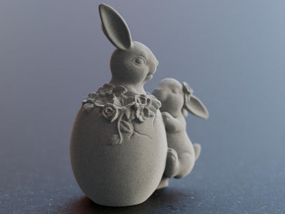 Iepuraș adorabil în ou de Paște imprimat 3D