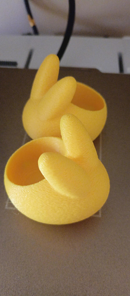 Suport pentru lumânări tip tealight iepuraș de Paște