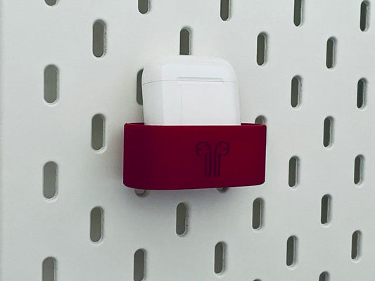 Suport compact pentru AirPods, compatibil Ikea Skadis
