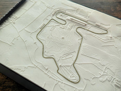 Miniatură Circuit F1 in relief, Hungaroring