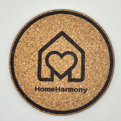 Suport pahare din plută, personalizabil, formă pătrată sau rotundă, 10x10 cm