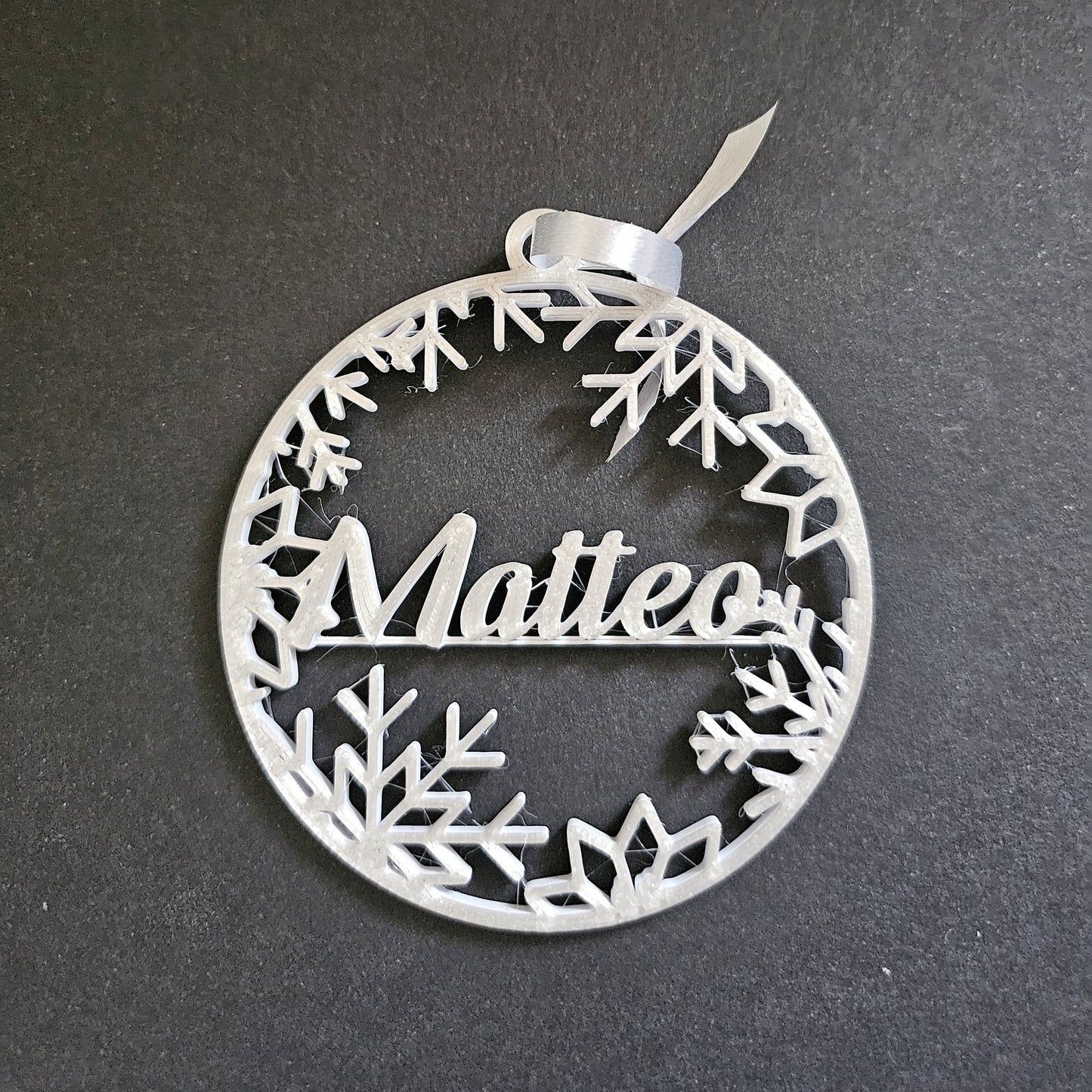 Set 3 decorațiuni de Crăciun personalizate cu nume