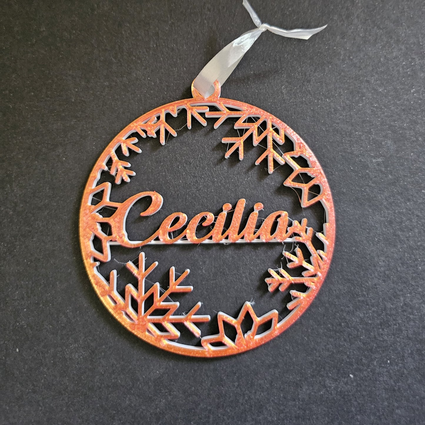 Set 3 decorațiuni de Crăciun personalizate cu nume