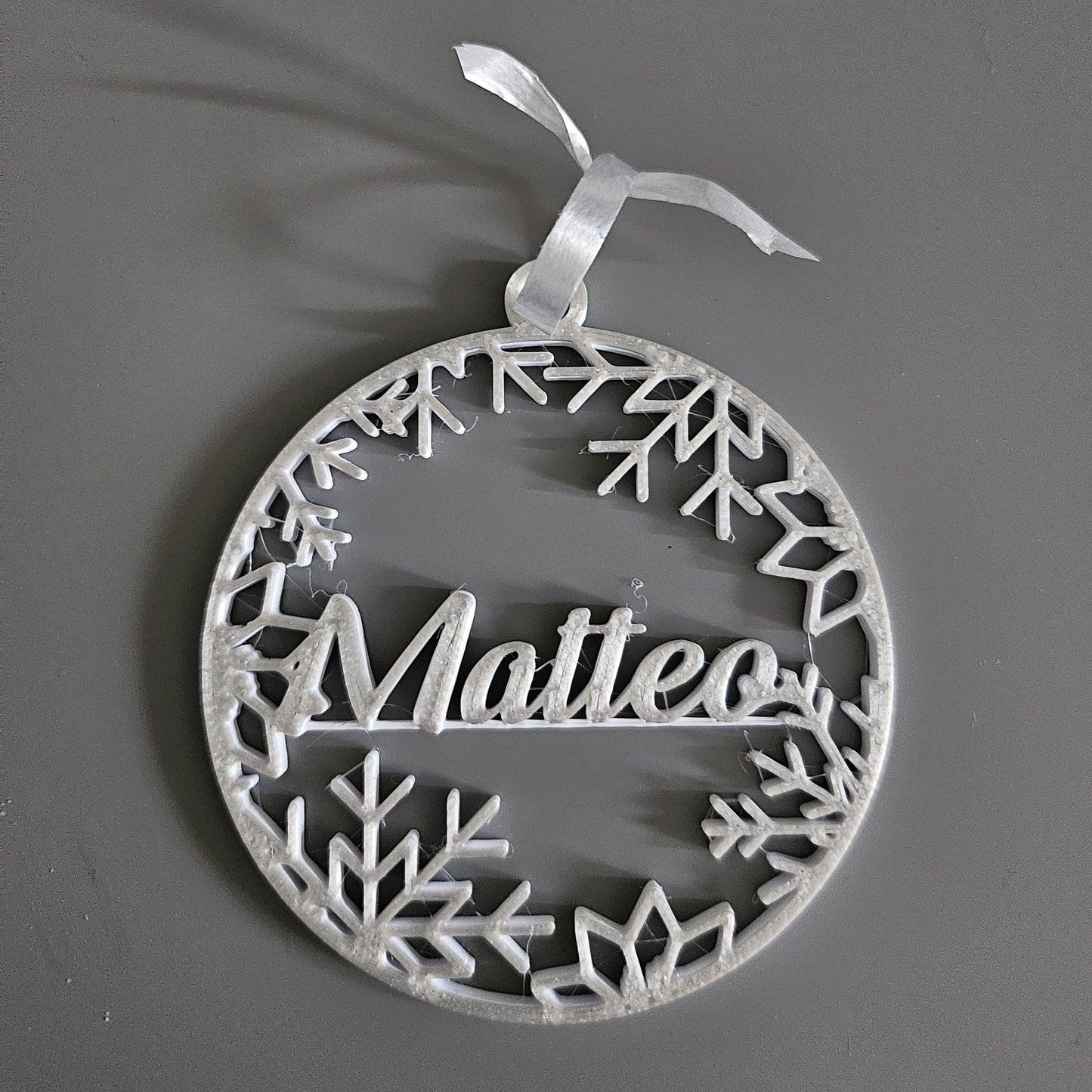 Set 3 decorațiuni de Crăciun personalizate cu nume