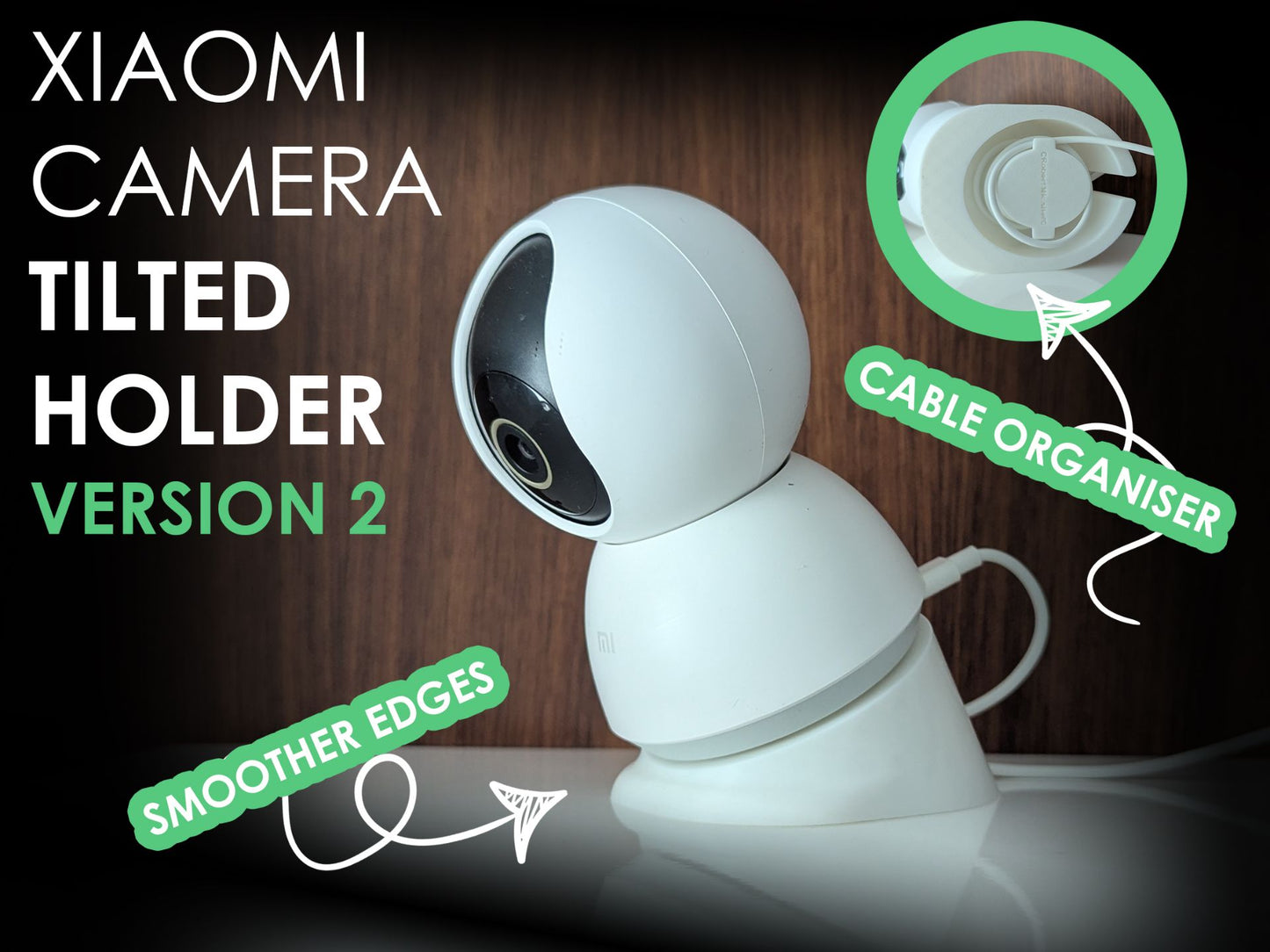 Suport înclinat cu organizator de cablu pentru cameră Xiaomi