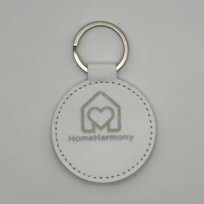 Breloc rotund din piele PU personalizabil, 55mm