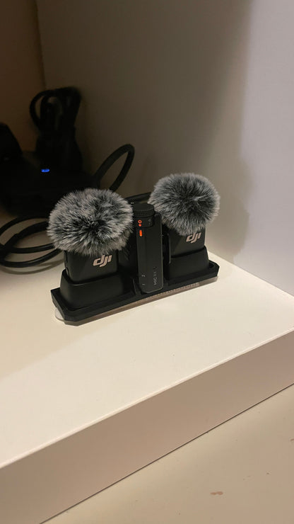 Suport compact pentru două microfoane DJI Mic Mini și receptor