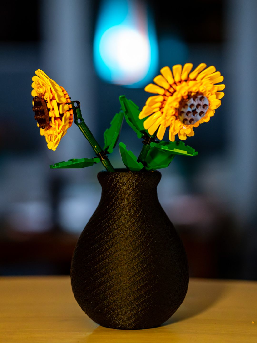 Vază decorativă pentru flori de construcție – model pentru set floarea-soarelui 40524