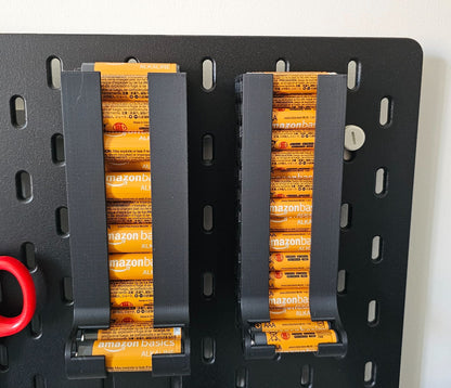 Organizator baterii AA și AAA pentru panou Ikea Skadis