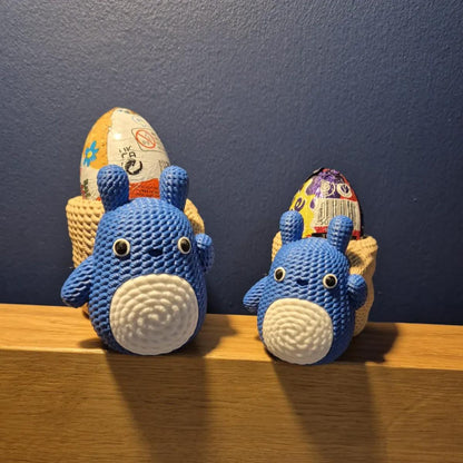 Suport ouă Totoro croșetat - Imprimat 3D