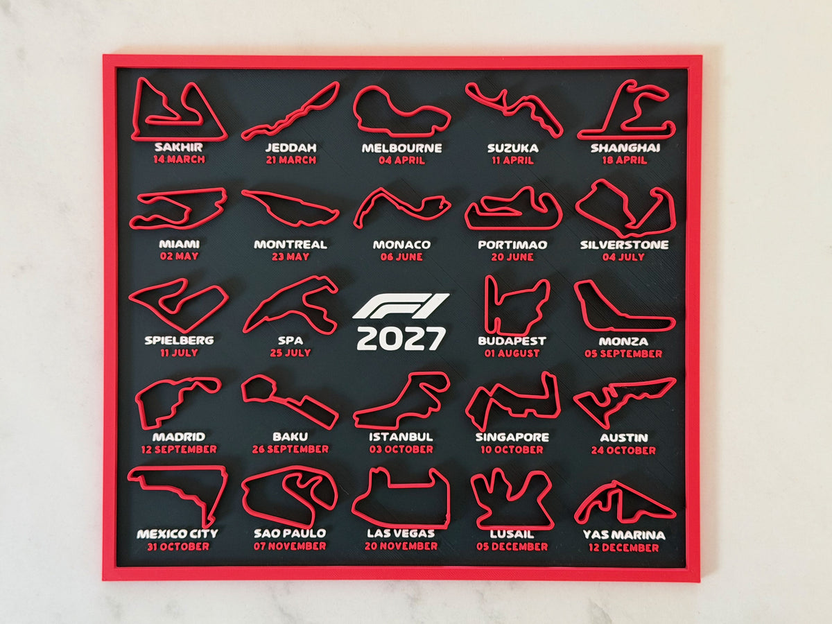 Calendar Formula 1 2027 cu 24 de circuite în relief