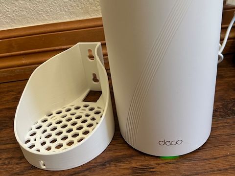 Suport de perete pentru router TP-Link Deco BE85 PRO/BE22000, design modern, alb