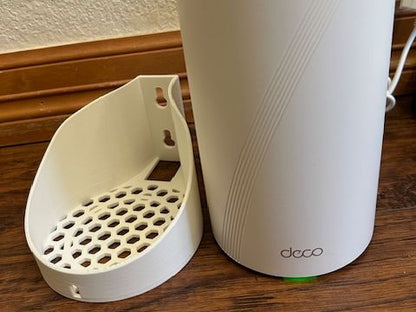 Suport de perete pentru router TP-Link Deco BE85 PRO/BE22000, design modern, alb
