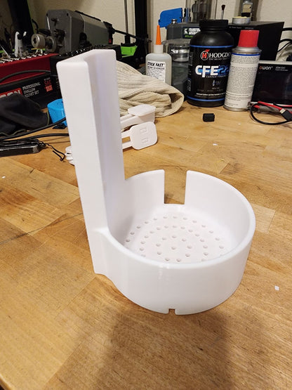 Suport de perete pentru TP-Link Deco XE75 cu găuri de ventilare și slot pentru indicator luminos