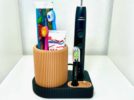 Suport pentru periuță electrică Philips Sonicare – organizator modern 3D cu suporturi detașabile