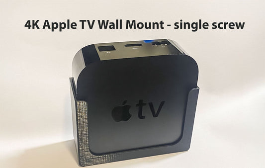 Suport de perete ultra-ușor pentru Apple TV 4K, compatibil 1st și 2nd Gen